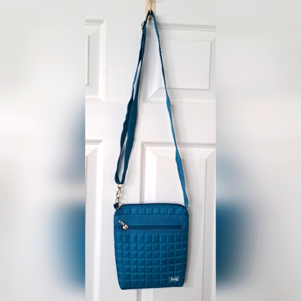 Lug Teal Blue Small Crossbody Purse